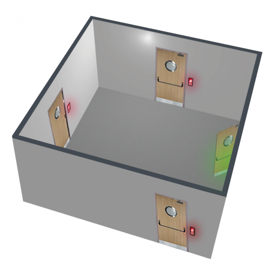 Interlocking Door System Access Control Associated Security 9757